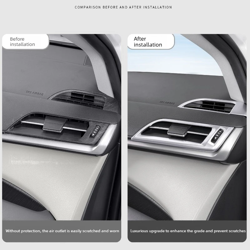 For Toyota Sienna/Granvia AC Vent Surround - ABS Trims 3M Adhesive Backing Custom Fit Interior Trim Components