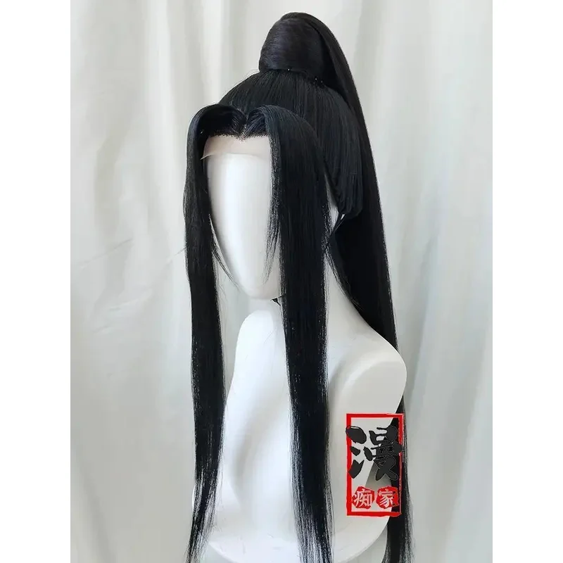 

Grandmaster of Demonic Cultivation Jin Zixuan Парик по индивидуальному заказу Черный длинный хвост Прическа Comic Con Парики для вечеринок Реквизит Аниме AK7E