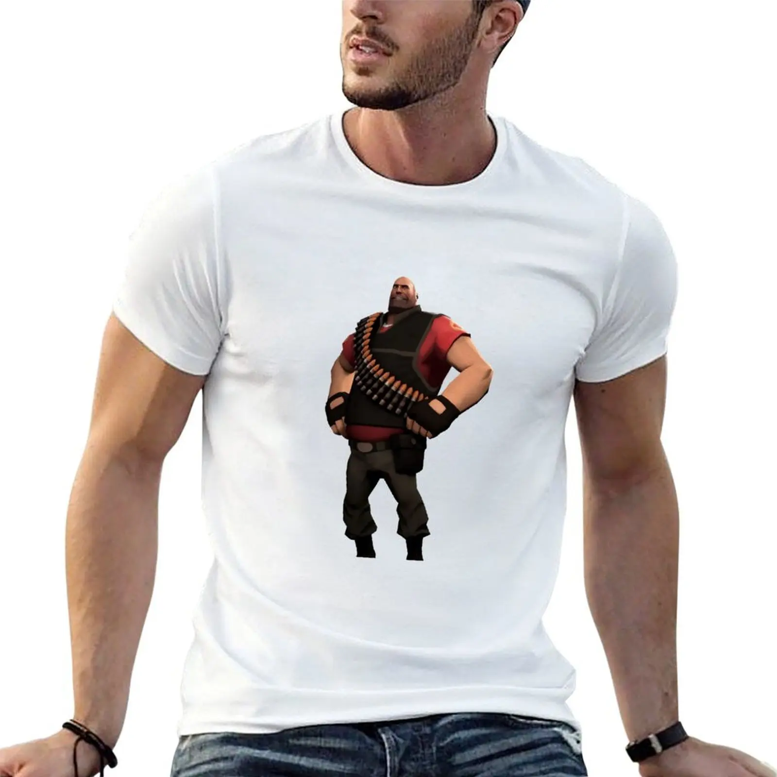 

Demoman TF2 Soldier Classics Tshirt T-Shirt cotton tshirt 100% t shirts with prints T-Shirt