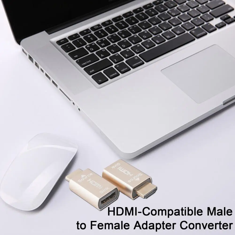 Useful Plug And Play Mini Portable HDMI-Compatible  Male to Female Adapter Converter Computer Accessories