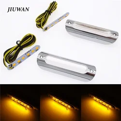 2pcs Motorcycle Switchback LED Turn Signal Light Highway Crash Bars Driving Warning Light Universal for Harley Touring Bikes