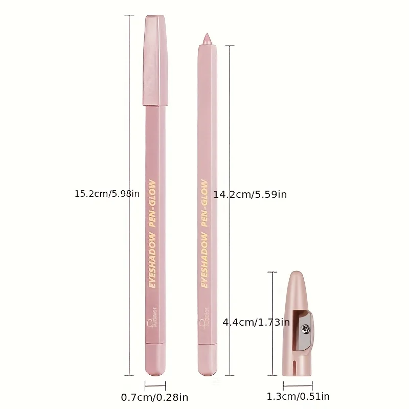 อายแชโดว์แบบแท่งกลิตเตอร์หลากสีพร้อมแหนบในตัว กันน้ำและกันเหงื่อ เอฟเฟกต์ชิมเมอร์แบบซ้อนกันได้สำหรับผู้เริ่มต้น