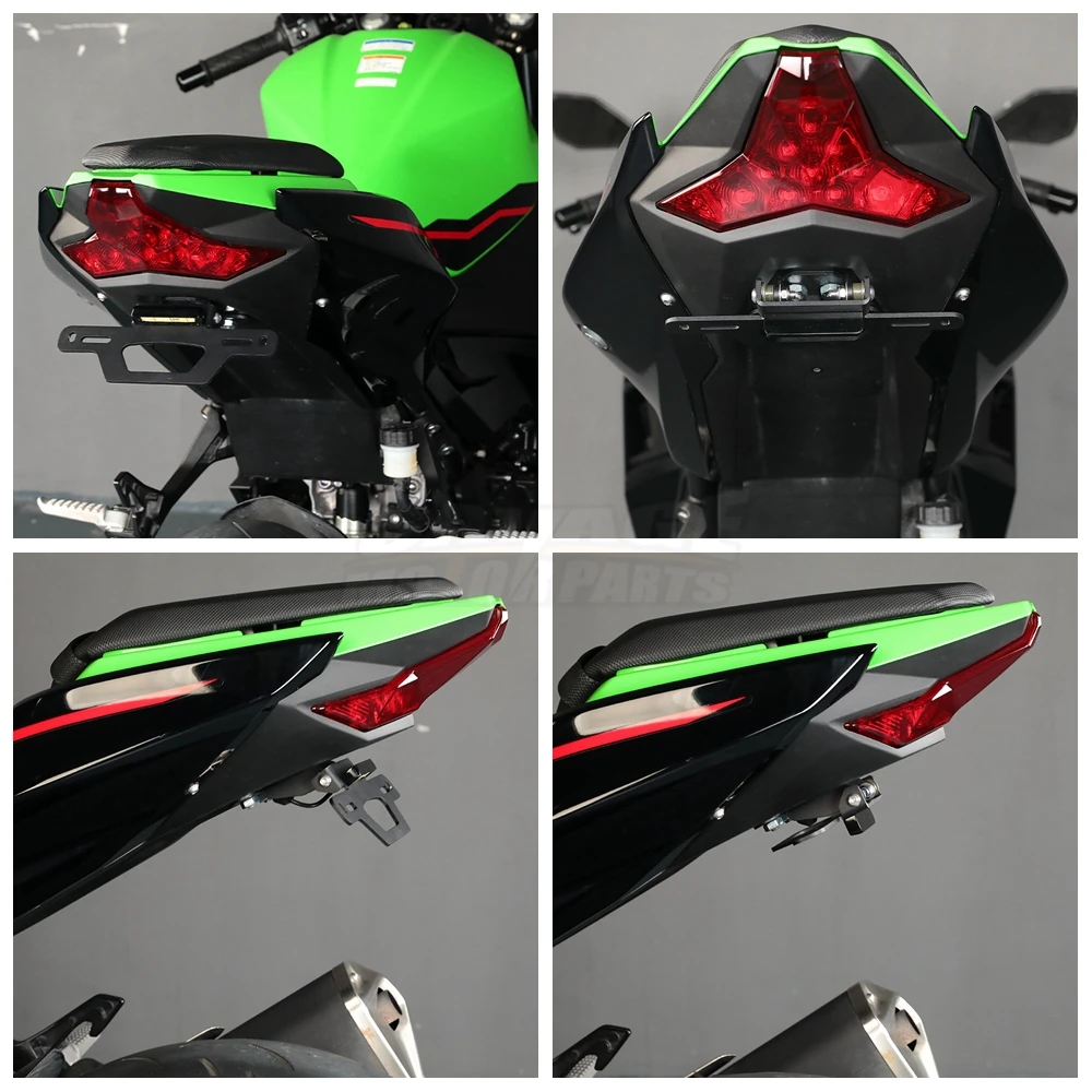 For Kawasaki Z400 Ninja400 2024 Motorcycle Adjustable Rear Tail Tidy Fender Eliminator License Plate Holder Ninja Z 300 250 2018 - Image 3