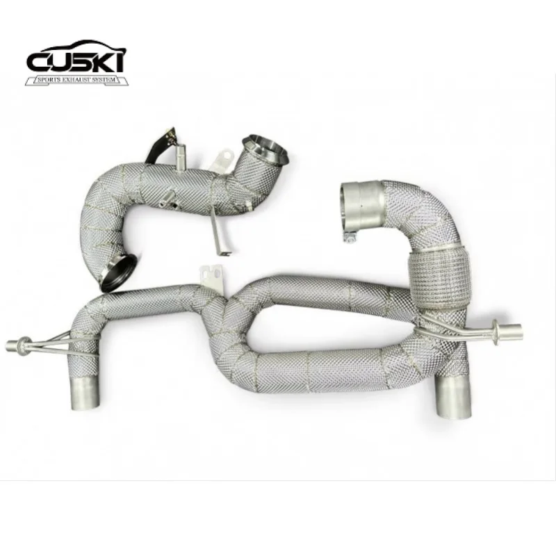 

Автомобильные фитинги для модификации выхлопных газов для Lotus EMIRA 2.0T 2021 + нержавеющая сталь 304, материал коллектора Catback