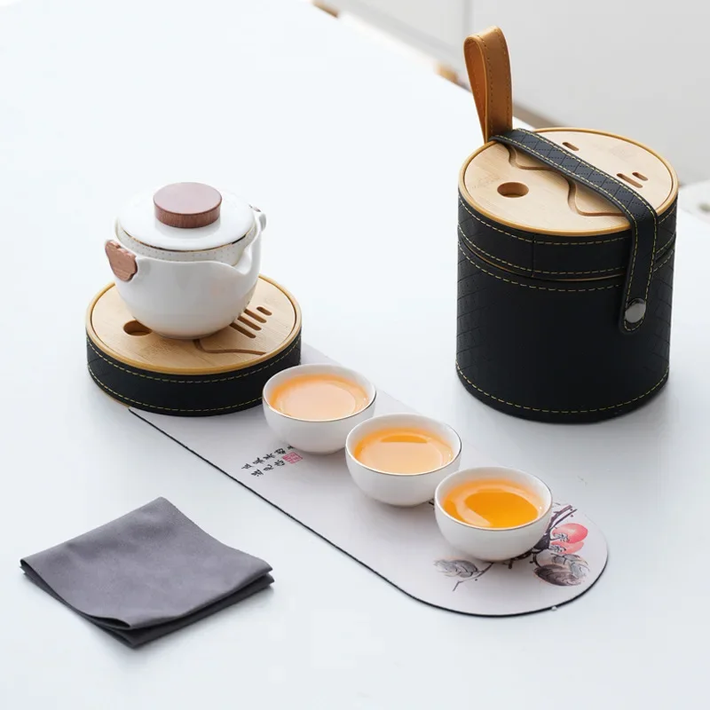 Portable Travel Tea Set Quick Cup Outdoor Tea Set Holiday Gift T Complete Set Tea Full Tools  Accessories Gift