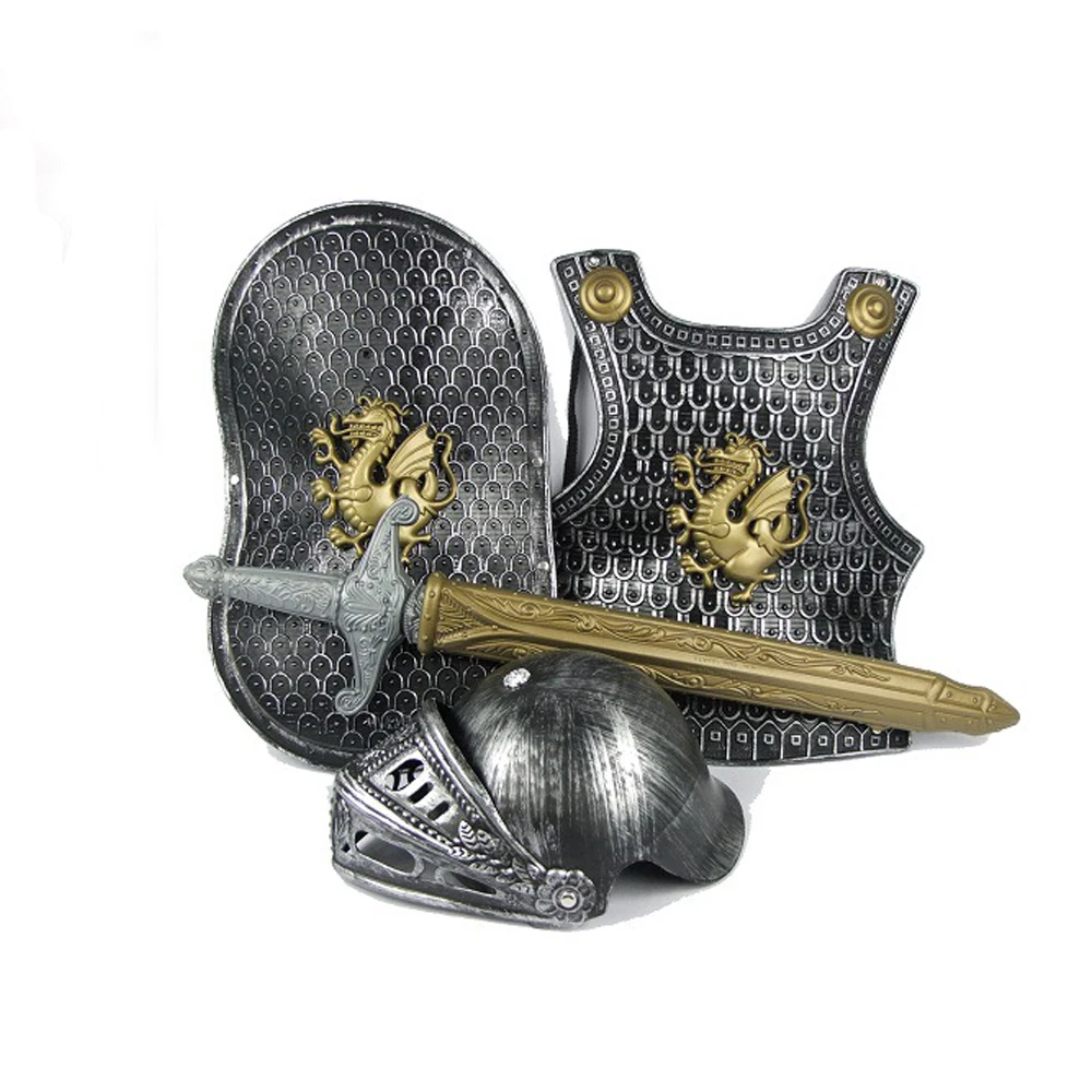 

Boys Armor Dress Up Set Child Knight Costume Kids Halloween Cosplay For 3-7 Years Old