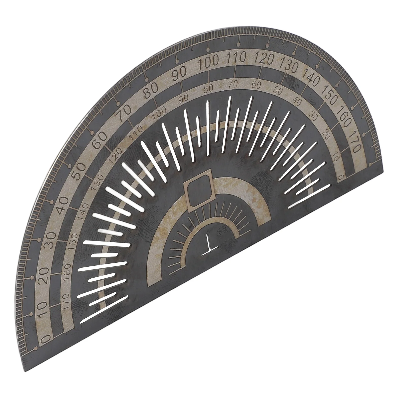 Woodworking Measuring Tool Stainless Steel Protractor High Accuracy Protractor Circle Drawing Tool 4.9 X 2.6 X 0.03 Inches