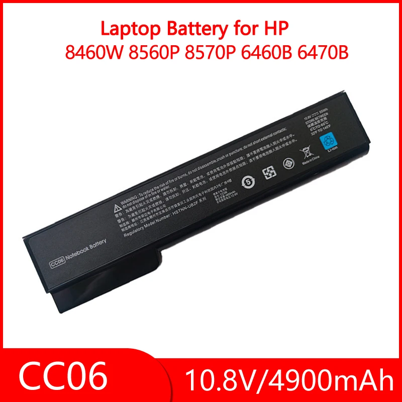 

CC06 CC09 6Cell 4900MAH Laptop Battery for HP EliteBook 8460p 8460w 8470p 8470w 8560p 8570p 6360b 6460b CC06XL HSTNN-CB2F