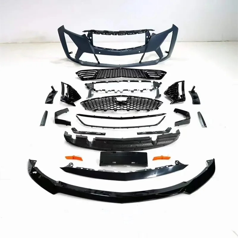 Car Bumper Body Kits For Cadillac CT5 2020-2023 Bodykit  Front  Lip Grille License Plate Spoiler Auto Parts