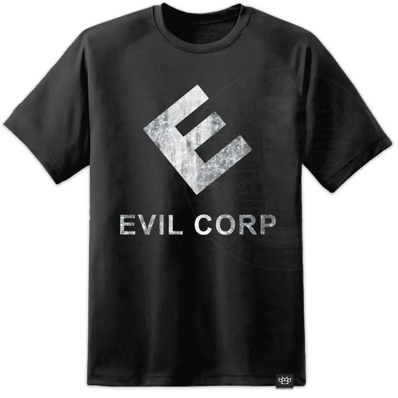 Mr Robot Evil Corp Distressed Logo Style T Shirt FSociety Hacker Collective TV