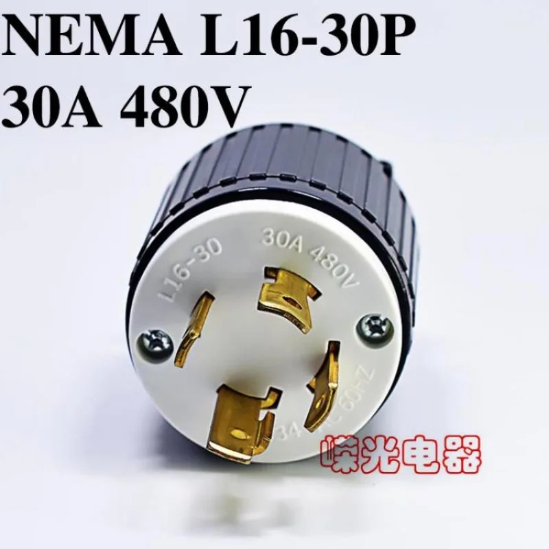 NEMA L16-30P LKEW LK-6434 30A series US standard plug