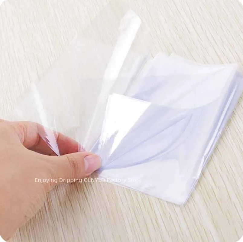 10Pcs Clear Shrink Film Bag TV/Air Condition Remote Control Transparent Case Cover Protective Anti-dust Controller Bag 6/8*25cm