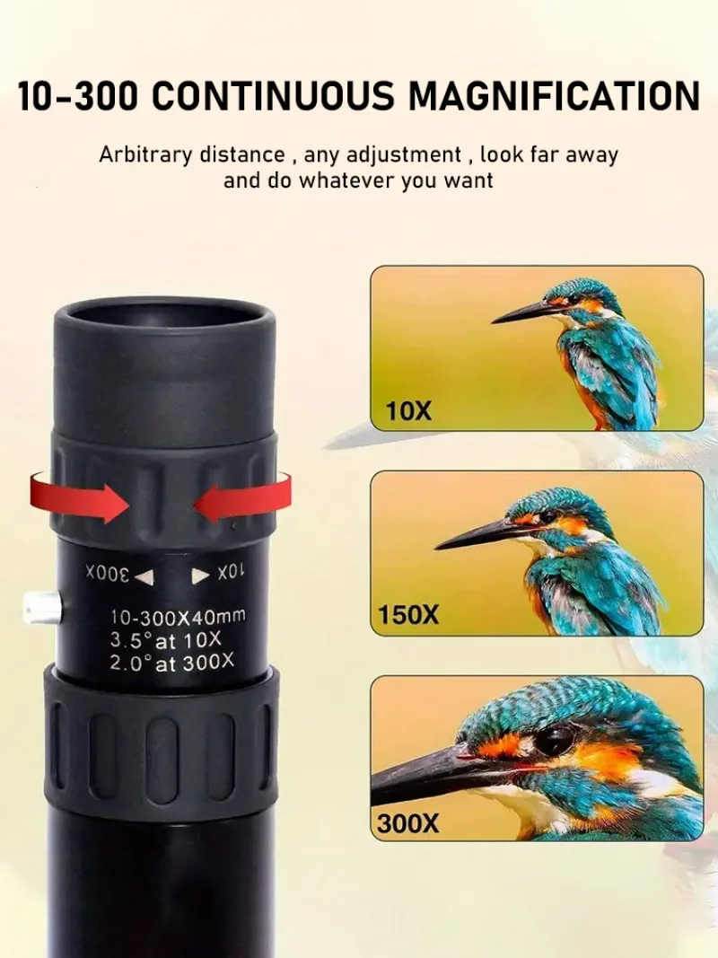 Telescopic Monoculars Zoom Cell Phone Photo Monocular Portable Binoculars Zoom HD Viewing Scope