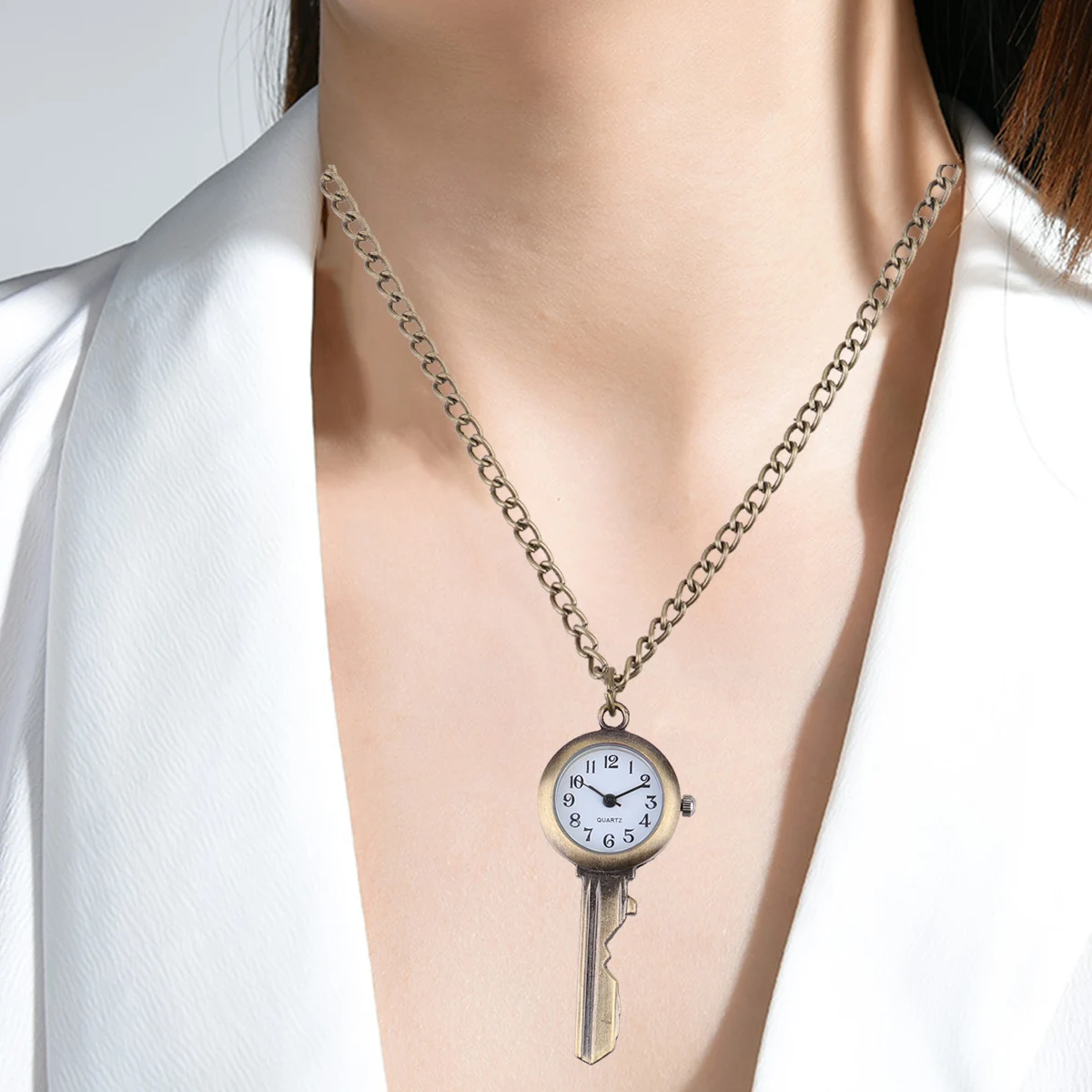 

1pc Retro Hanging Watch Premium Material Large Numbers Easy Read Delicate Creative Fashionable Portable Gift For
