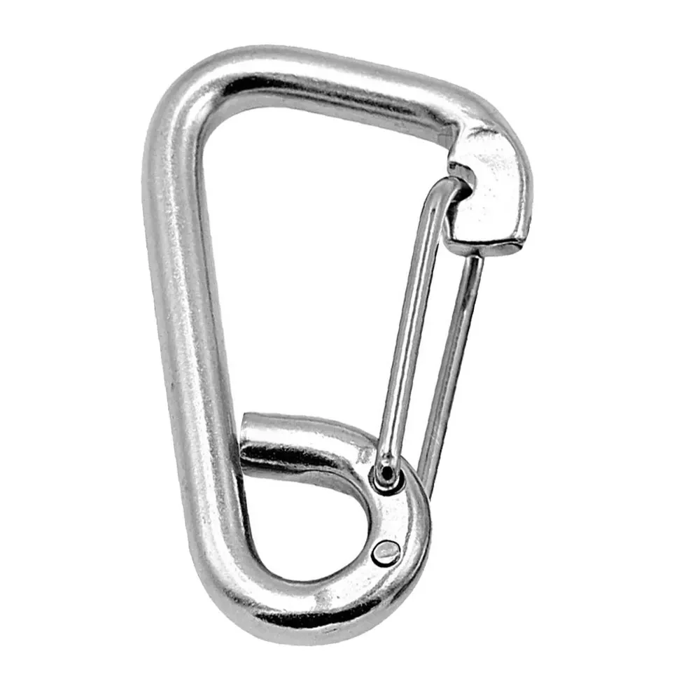 6cm Marine Grade Stainless Steel  Spring Carabiner for Diving Dive Boat Kayak Accessory