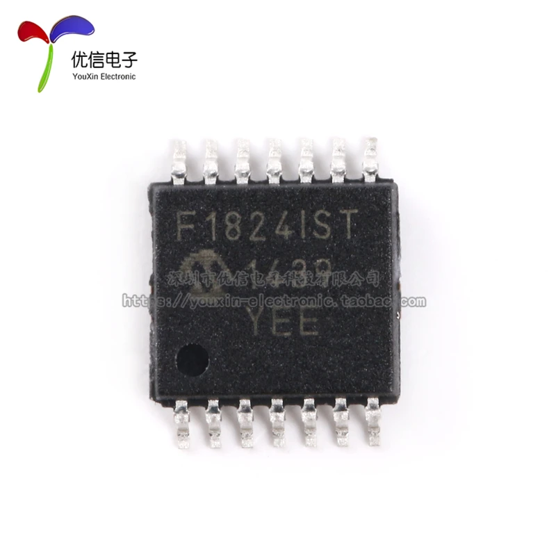 10 Uds parche original PIC16F1824-I/ST chip microcontrolador de 8 bits TSSOP-14
