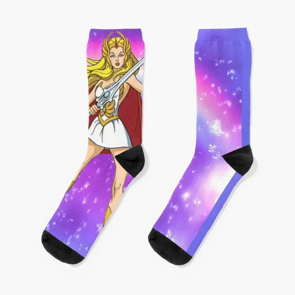 

She Ra Classic Woman Rainbow Socks warm winter custom sports Stockings crazy Socks Ladies Men's