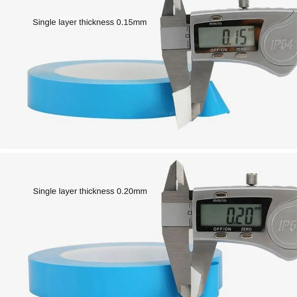 11Sizes Transfer Heat Tape Double Sided Conductive Adhesive Tapes Heat Conduction Tape Blue Light Heatsink For Chip PCB Thermal