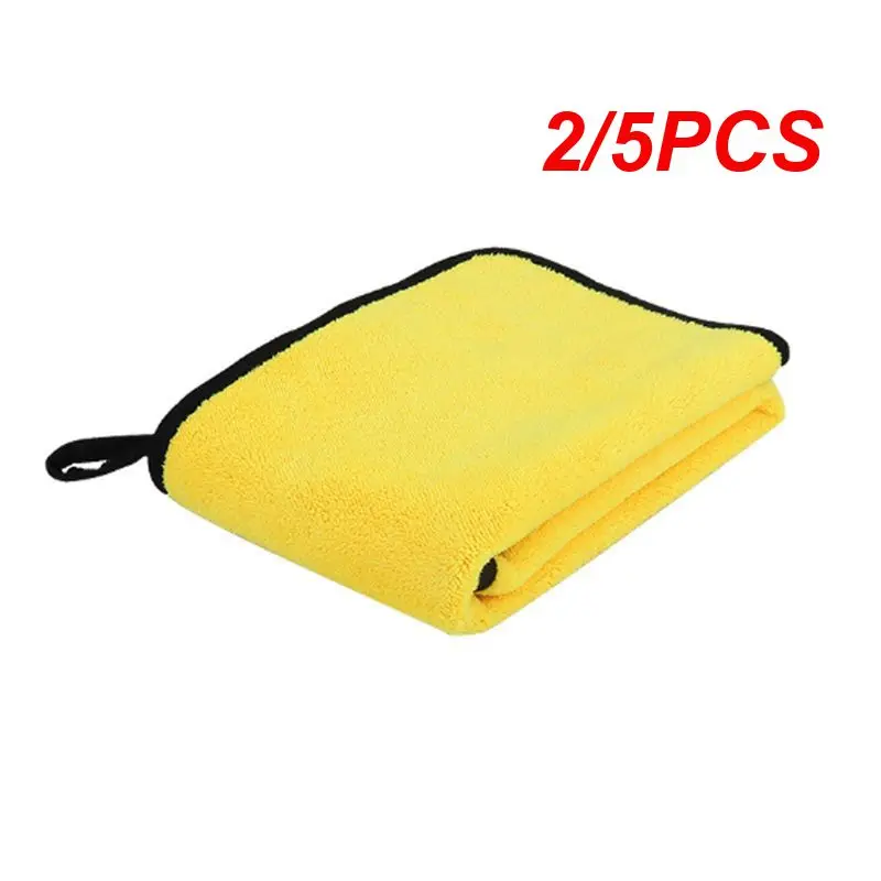 

2/5PCS New Thick Plush Microfiber Towel Car Wash Accessories Super Absorbent Car Cleaning Detailing Cloth Auto Care Drying