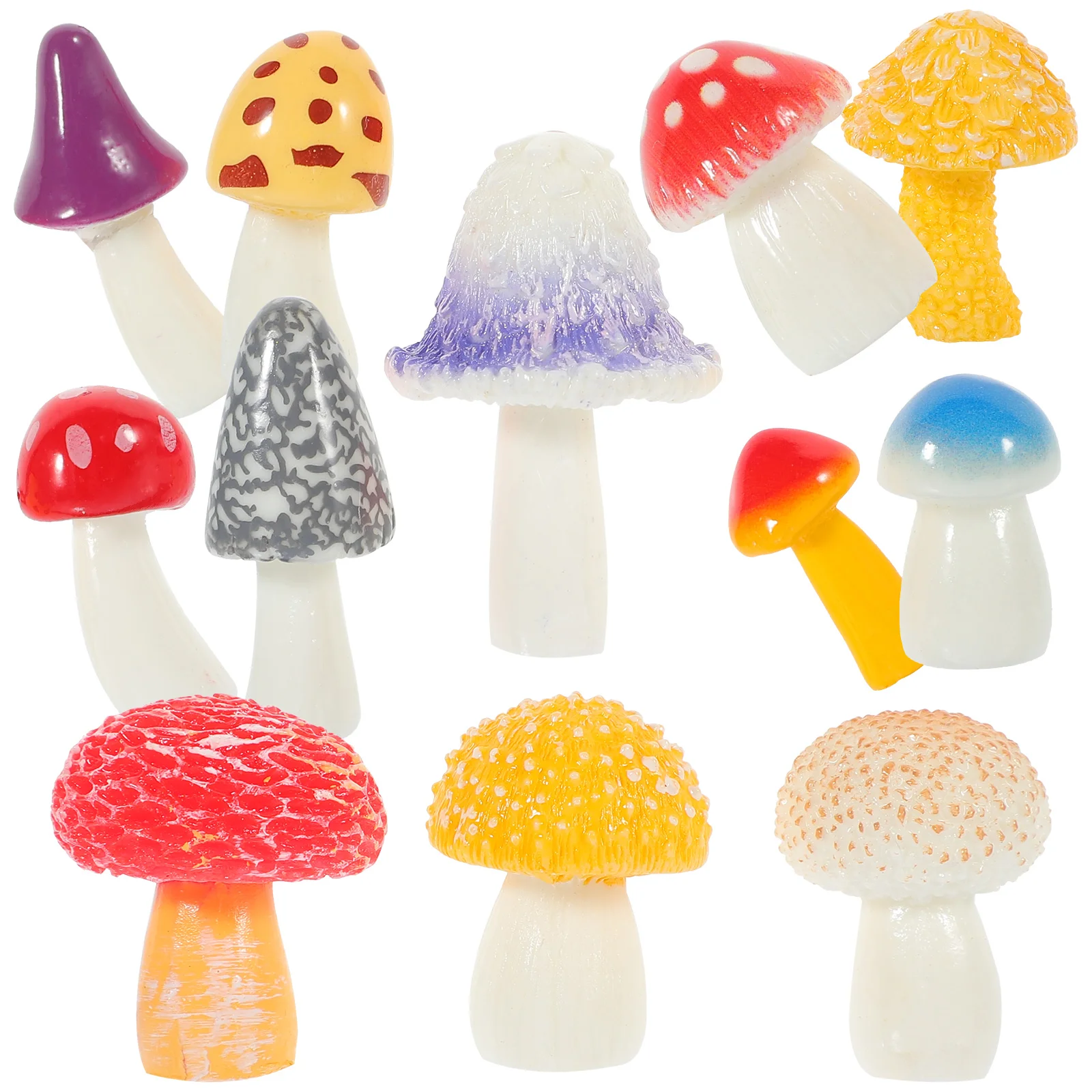 Miniature Mushroom Ornament Toadstool Decor Micro Landscape Plants Table Decoration