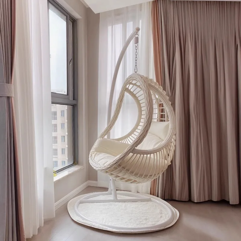 

Comfortable Bedroom Patio Swings Single Popular Rocking Chair Patio Swings Indoor Balcony Outdoor Furniture Columpiar Lsqq