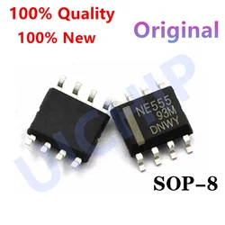 (50 piezas) 100% nuevo NE555 NE555N NE555DR 555 SOP-8 temporizadores IC Chip SMD IC