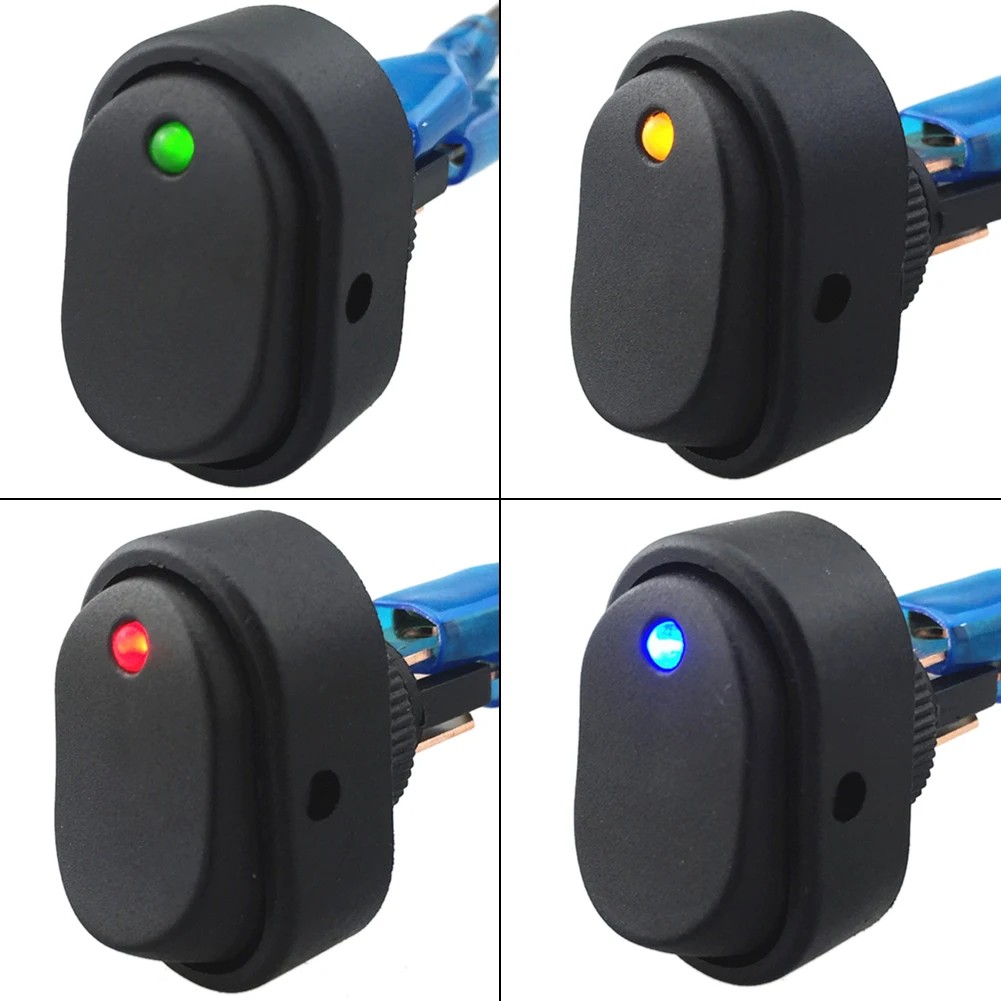 4Pcs 12V 30Amp 30A Heavy Duty LED OFF/ON Rocker Switch Car Boat Marine