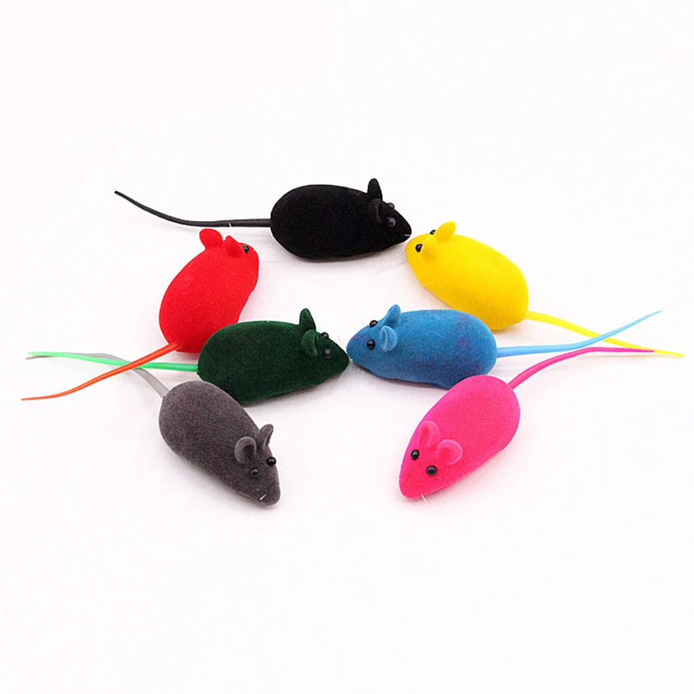 

Flocking Rat Cat Toy Mice Sound Mouse for Cats Kitten Interactive Pet Toys Durable Long Life Artificial Decorative Play