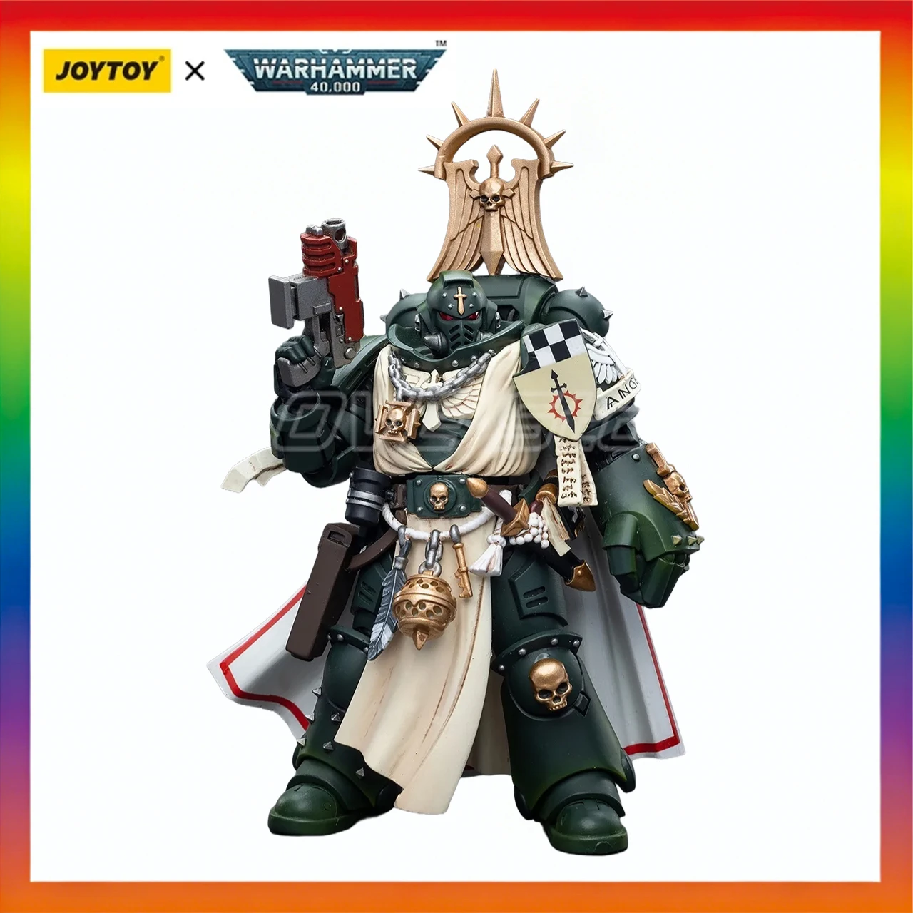 

In Stock Original JOYTOY 40K Dark Angels Master with Power Fist 1/18 Action Figure Model Toys Gift