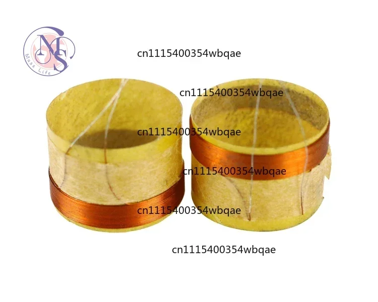 ZOCI-14.28mm Tweeter Voice Coil 4ohm Speakers Repair Parts High Power For 3 inch KTV Card Box Treble Speaker Silver Wire 2PCS