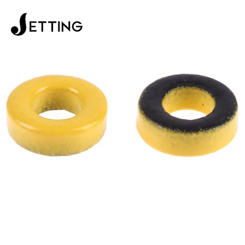 5Pcs T37 -6 Iron powder cores T37-6 9.5*5.2*3.3mm AL=3.0nH/N2 8.5uo Iron dust core Ferrite Toroid Core Coating yellow gray T37 6