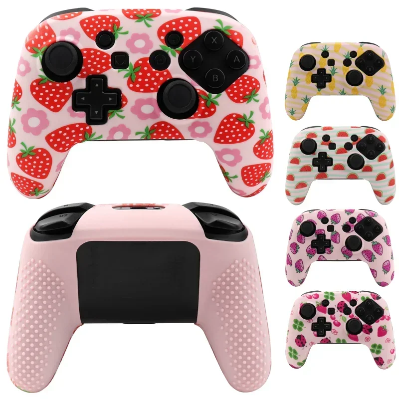 

Fruit Soft Silicone Protective Case For Switch Pro Controller Skin Gamepad Joystick Cover for Switch Pro Video Games Accessories