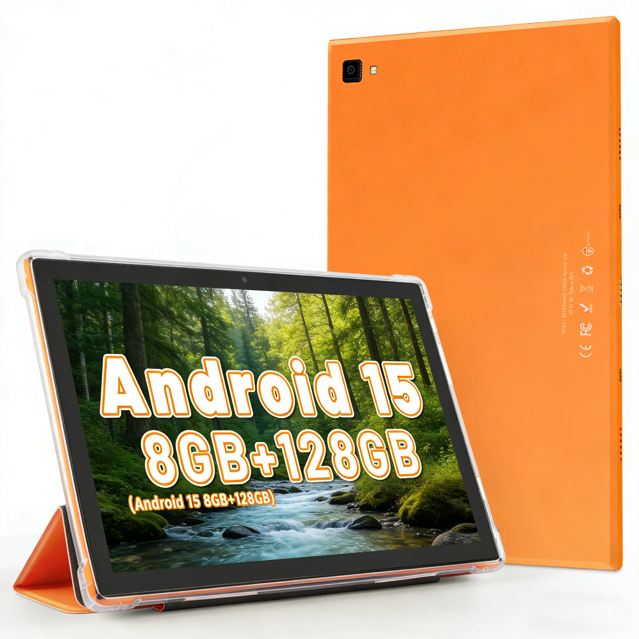 ANRY 10.1 Inch Android 15 Tablet HD IPS 8(4+4)GB 128GB WiFi Camera 5000mAh Lightweight Student Portable Long Battery Life Tablet