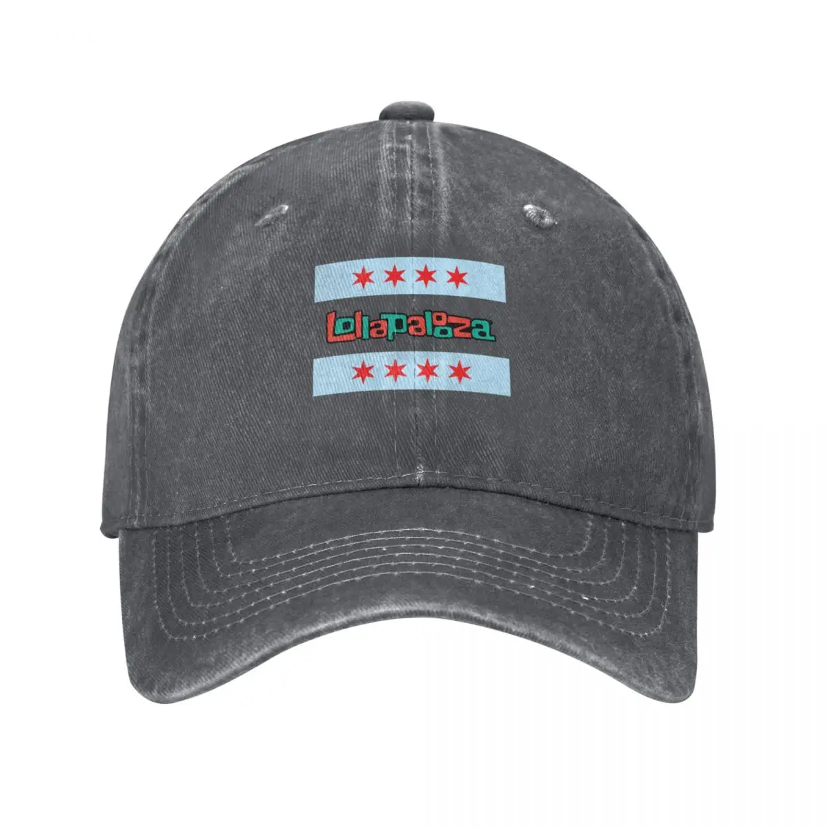 

Lollapalooza 2022 Chicago Music Festival T-Shirt Design Baseball Cap beach hat Rugby Women's 2025 Men's