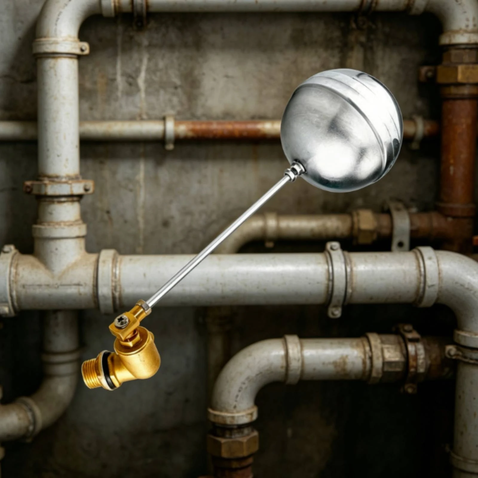 

Quick-Open Buoyant Ball Valve Automatic Fill Adjustable Buoyant Ball Valve Plumbing Part Easy to Install Rust Resistant