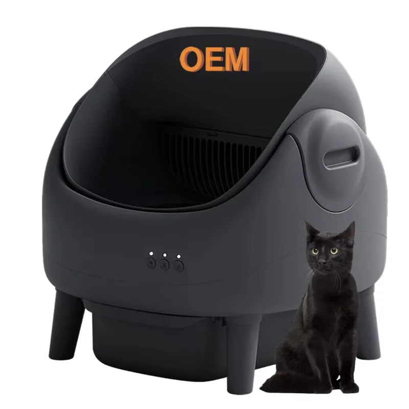 for Open Top Smart App-Controlled ABS Plastic Pet Toilet Self Cleaning Cat Litter Box with Odor Control Easy Clean 10kg Weight