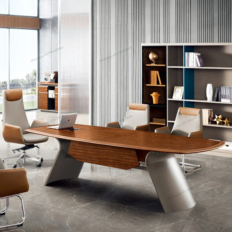 Customized high-end boss office desk and chair combination, minimalist modern president desk, single manager supervisor desk