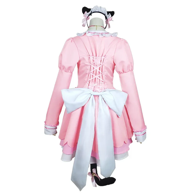 Abito da cameriera cosplay Chocola Chocola vaniglia cosplay carino abito rosa ragazza lolita abiti abiti costumi da festa di Halloween
