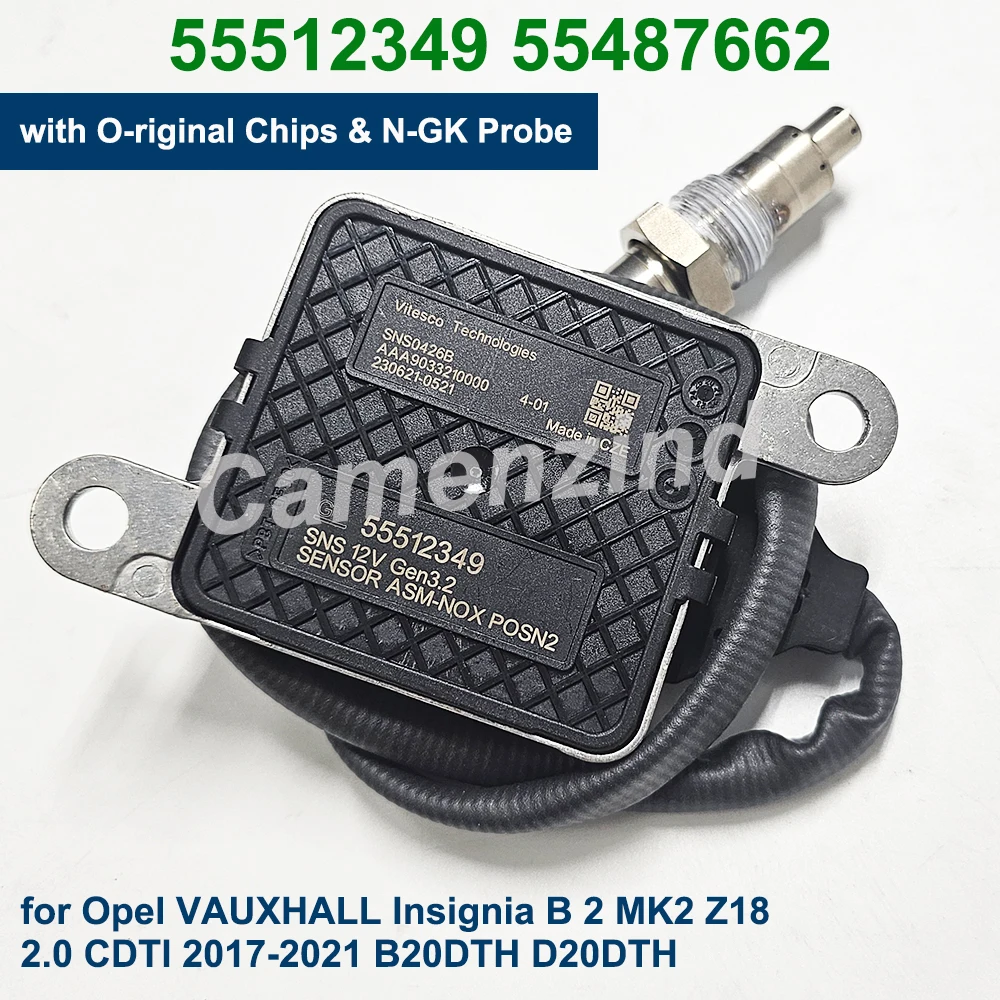 

55512349 55487662 Высококачественный датчик лямбда NOX для Opel VAUXHALL Insignia B 2 MK2 Z18 2,0 CDTI 2017-2021 B20DTH D20DTH