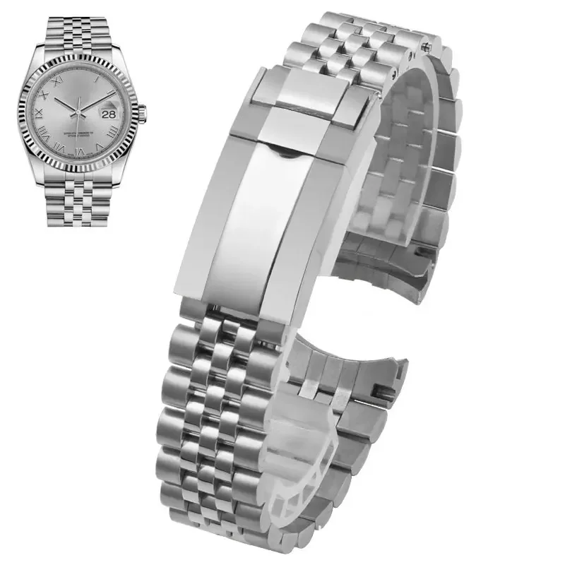 904 اليوبيل حزام (استيك) ساعة ل رولكس الفرعية GMT يخت دايتونا حزام ساعة اليد سوار فاخر تعديل أجزاء استبدال الملحقات 20 مللي متر