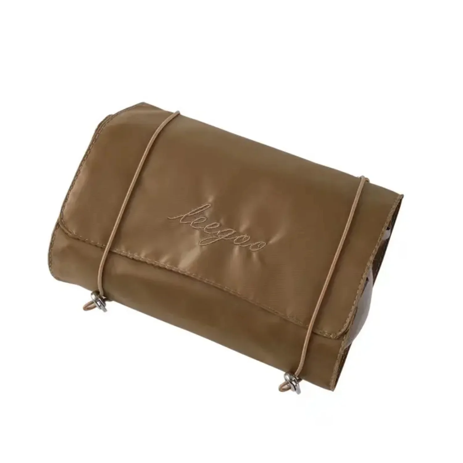 

Large Capacity Travel Cosmetic Bag – Portable Waterproof Leather Toiletry Bag with Zipper Storage for Unisex Travelers