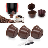 3PCS Dolce Gusto Machine Reusable Pod Refillable Filter Pod Capsule Cup Coffee Environmentally Friendly Can Be Cleaned Multiple