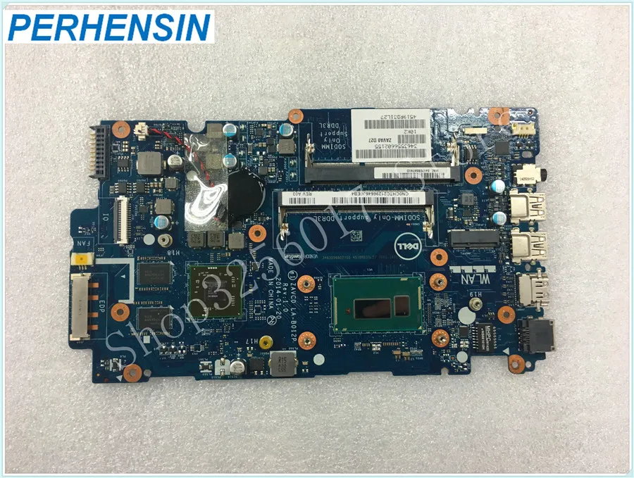 สําหรับ DELL สําหรับ Inspiron 5447 เมนบอร์ดแล็ปท็อป LA-B012P REV:1.0 i5-4210u G1DPC 0G1DPC CN-0G1DPC 100% ทํางานที่สมบูรณ์แบบ