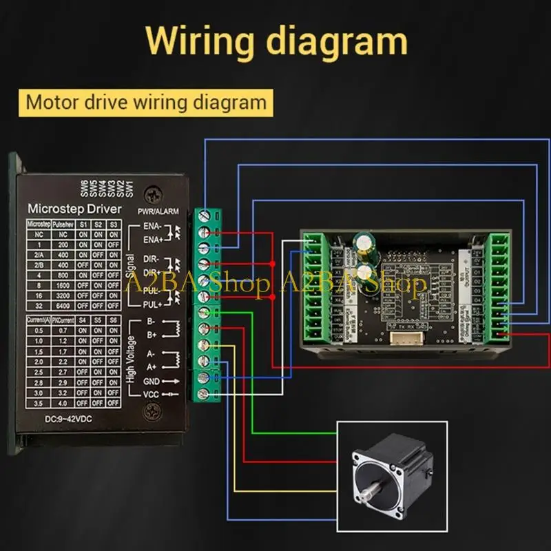 

A2BA Stepper Servo Motor Controller With 4 Output Port 3 Expansion