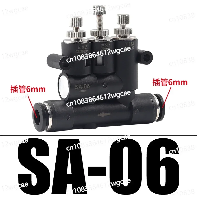 Adjustable air buffer joint external ANA speed 08 control valve 10 cylinder speed control throttle valve pneumatic SA-06