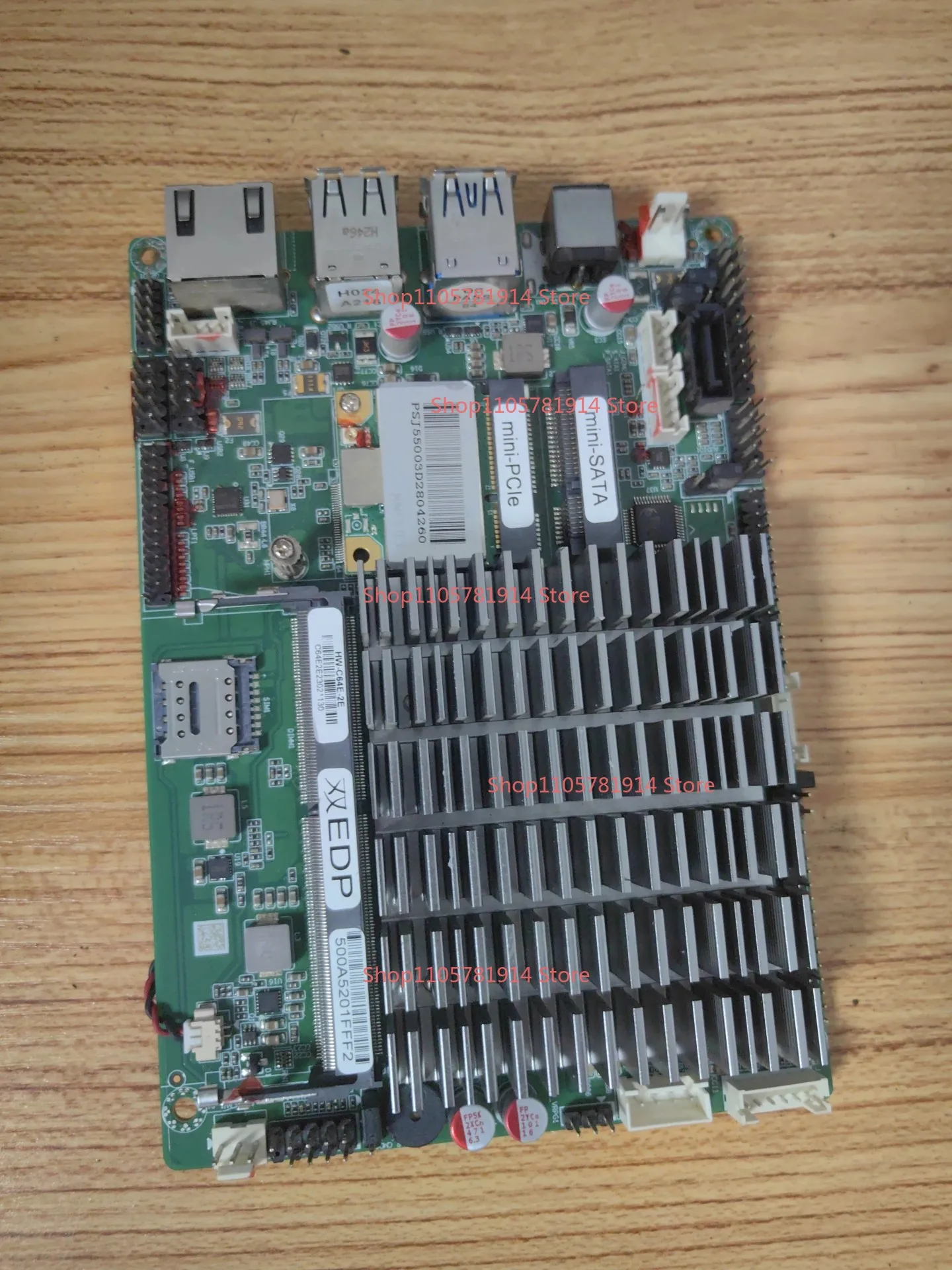 For HW-C64E-2E Cash Register Small Main Board J6412 Quad-core Processor, Dual EDP Internal Output