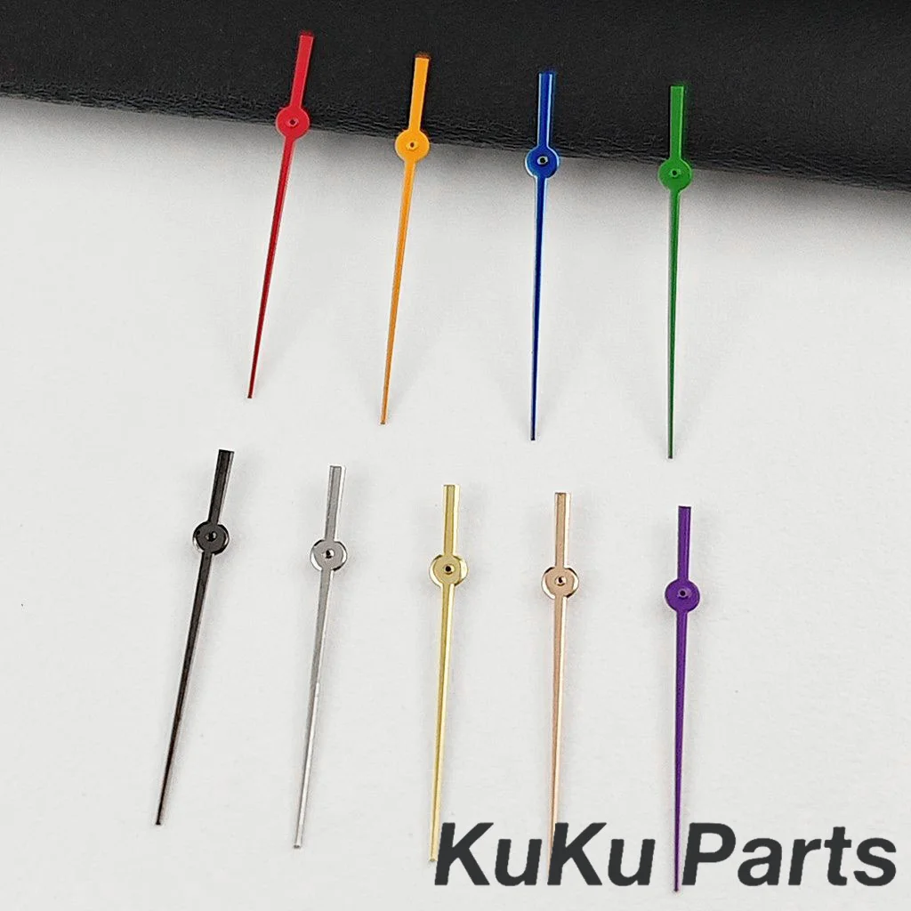 NH35 12.5mm Single Second Hand Silver Gold Blue Green Orange Red Watch Hands For NH34 NH35 NH36 NH38 Movement Watches Pointers