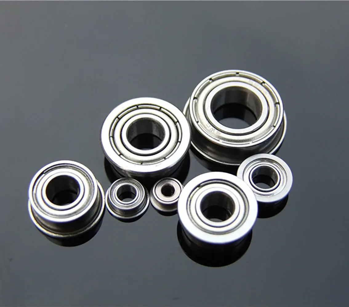 

Inner Diameter 2/3/4/5/6/8/10mm Flange Ball Bearing Deep Groove Pulley Wheel DIY Model Transmission Parts