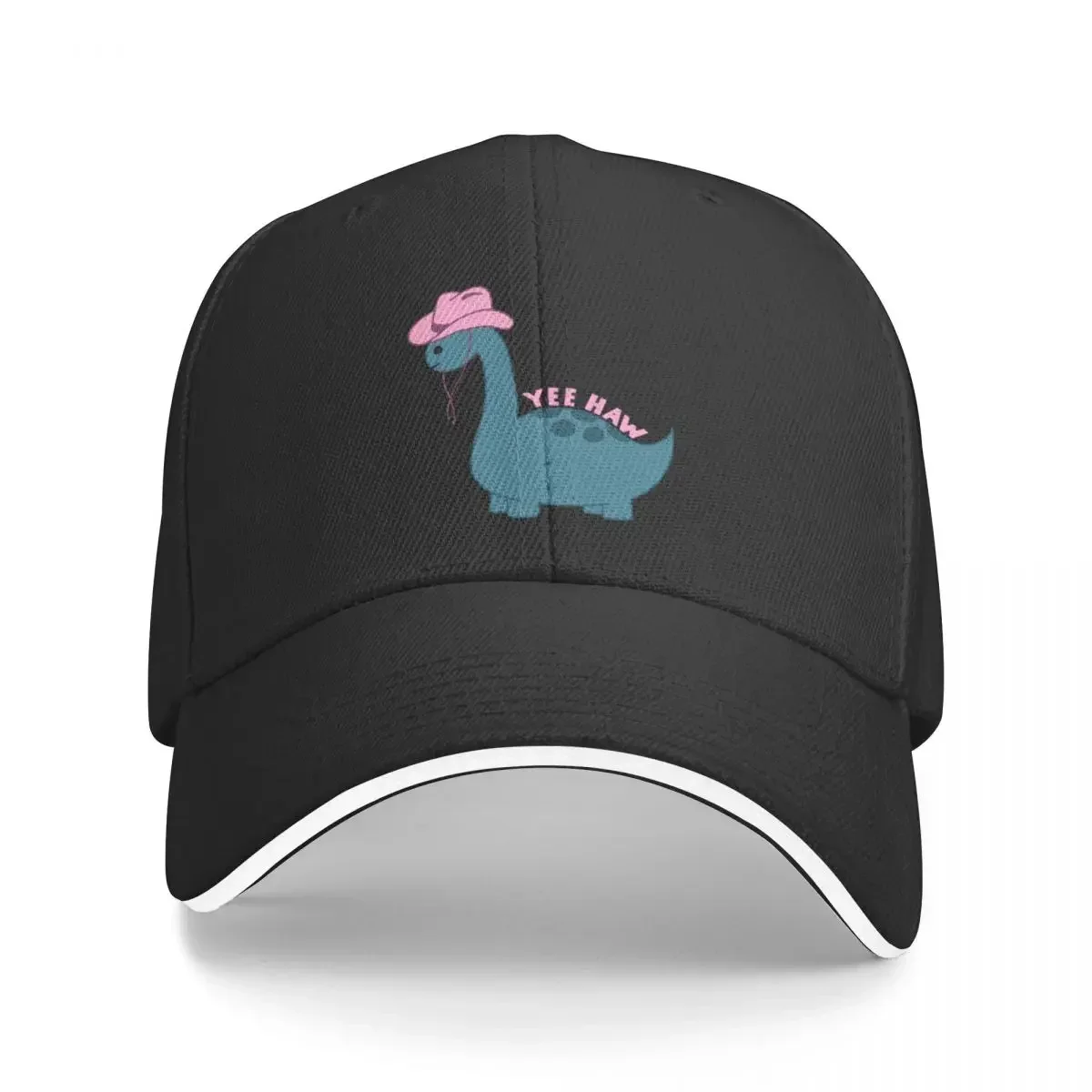 

Blue Dinosaur wearing a Cowboy Hat - Yee Haw Baseball Cap Custom Cap Military Cap Man Brand Man Hats For Women Men's