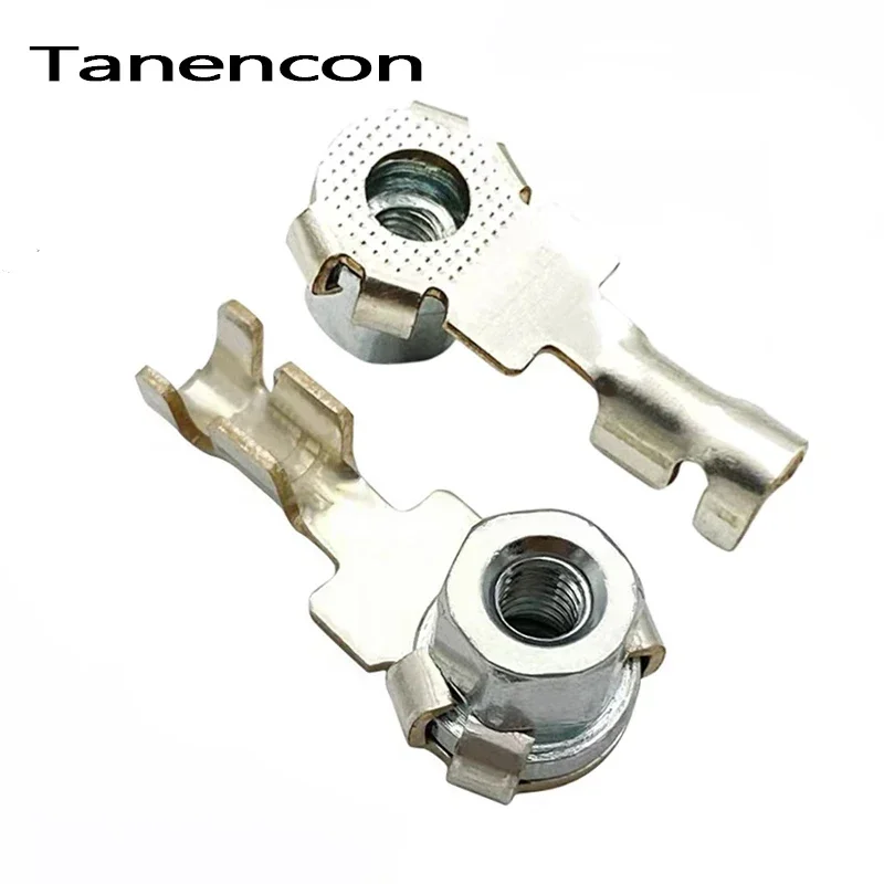 5 Pcs Excavator Nut Crimping Copper Terminal 2050216-1 Automobile Diesel Engine Injector M4 Nut Terminal 1599298-1